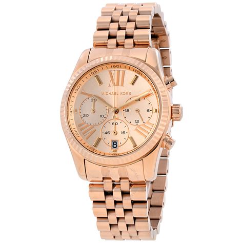 michael kors mini lexington ladies watch rose|Michael Kors Mini Lexington Chronograph Rose Dial .